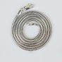 Men's Round Omega Snake Chain 925 Sterling Silver Necklace