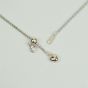 Simple 925 Sterling Silver Adjustable Popcorn Chain Necklace