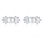 Candy CZ Waterdrop Natural Pearl 925 Silver Studs Earrings
