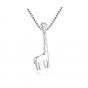 Sweet Giraffe 925 Sterling Silver Necklace