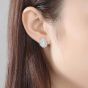 Beautiful CZ Waterdrop 925 Sterling Silver Studs Earrings