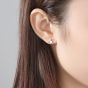 Casual Heart CZ 925 boucles d'oreilles pendantes en argent sterling