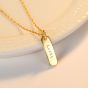 Simple Lucky Letter Geometry 925 Sterling Silver Necklace
