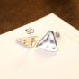 Simple Geometry Irregular Triangle 925 Sterling Silver Stud Earrings