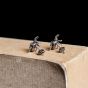 Серьги-гвоздики в стиле ретро с панк-муравьем и стерлинговым серебром 925 пробы