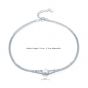Fashion Five Star 925 Sterling Silver Double Layer Anklet