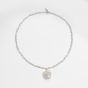 Irregualr Natural Pearl 925 Sterling Silver Necklace