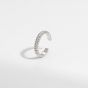 Casual Helix Twisted 925 Sterling Silver Adjustable Ring
