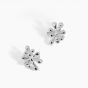 Chunky Jewelry Electroforming Lady's Casual Irregular Fireworks S999 Sterling Silver Luxury Stud Earrings