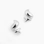 Classic Fine jewelry Designer New Spiral Shape Ice Cream S999 Sterling Silver Gold Plated Big Stud Earrings