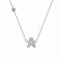 Personalized Initial Capital Letter 925 Sterling Silver Necklace