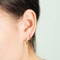 Boucles d'oreilles créoles en argent sterling 925 avec petits cercles minimalisme