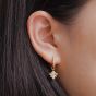 Boucles d'oreilles pendantes en argent sterling CZ 925 en forme d'abeille mignonne