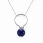 Rotable Natural Gemstone Planet 925 Sterling Silver Dual Pendant Adjustable Ring