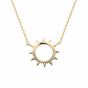 Holiday Hollow Sun Sunshine 925 Sterling Silver Necklace