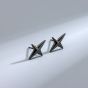Celestial Quadrangle Star Irregular 925 Sterling Silver Screw Stud Earrings