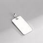 925 Sterling Silver Blank Stamping or Engraving DIY Pendant for Necklace
