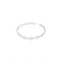 Shiny Puffed SOLID Mariner Chain 925 Sterling Silver Open Bangle