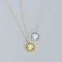 Holiday CZ Sunshine Awn Star 925 Sterling Silver Necklace