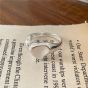 New Love Heart Shaped Promise 925 Sterling Silver Adjustable Ring