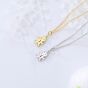 Christmas Gift Cute Gingerbread Man 925 Sterling Silver Pendant Chain Necklace