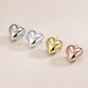 Heart Charm Pendants Style 925 Sterling Silver Extender Chain Drops Charms