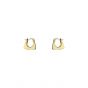 Women Bag Shape 925 Sterling Silver Hoop Earrings