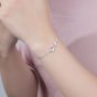 Girl CZ Stars Galaxy 925 Sterling Silver Bracelet
