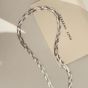 Women Multilayer Retro Creative Woven Snake Bone Chain 925 Sterling Silver Necklace