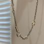 Ladies VintagePunk Pig Nose Pendant Curb Chain 925 Sterling Silver Necklace
