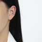 Fashion C Shape Irregular Epoxy River 925 Sterling Silver Non-Pierced Earring(Single)