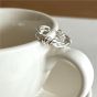 Casual Twisted Knots 925 Sterling Silver Adjustable Ring
