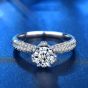 Gift Moissanite CZ Crown 925 Sterling Silver Ring