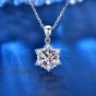 Girl Star Moissanite CZ 925 Sterling Silver Necklace
