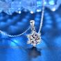 Girl Star Moissanite CZ 925 Sterling Silver Necklace