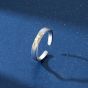 Men's Irregular Broken 925 Sterling Silver Adjustable Ring