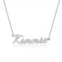 Fashion Kimmie CZ Letters 925 Sterling Silver Necklace