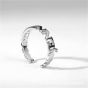 Fashion Men's Letters 925 Sterling Silver Adjustable Ring