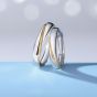 Honey Moon A Aay of Sunlight 925 Sterling Silver Adjustable Couple Ring