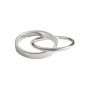 Fashion Double Loop Cross 925 Sterling Silver Ring