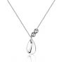 Women Waterdrop Beads 925 Sterling Silver Necklace