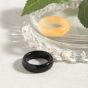 Simple Natural Agate Jade 925 Sterling Silver Adjustable Ring