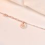 Casual Goodluck Letters  Hollow Chain 925 Sterling Silver Necklace