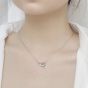 Cute CZ Whale Fish 925 Sterling Silver Necklace
