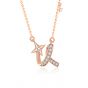 Holiday CZ Meteor Star 925 Sterling Silver Necklace