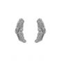 Fashion Irregular Stones 925 Sterling Silver Dangling Earrings