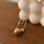 Fashion Bicolor Round Ball 925 Sterling Silver Necklace