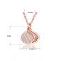 Office Shell Pearl CZ Shell 925 Sterling Silver Adjustable Necklace