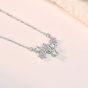 Girl CZ Romantic Stars Shining 925 Sterling Silver Necklace