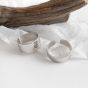 Simple Minimalist Prime Circle 925 Sterling Silver Adjustable Tail Ring
